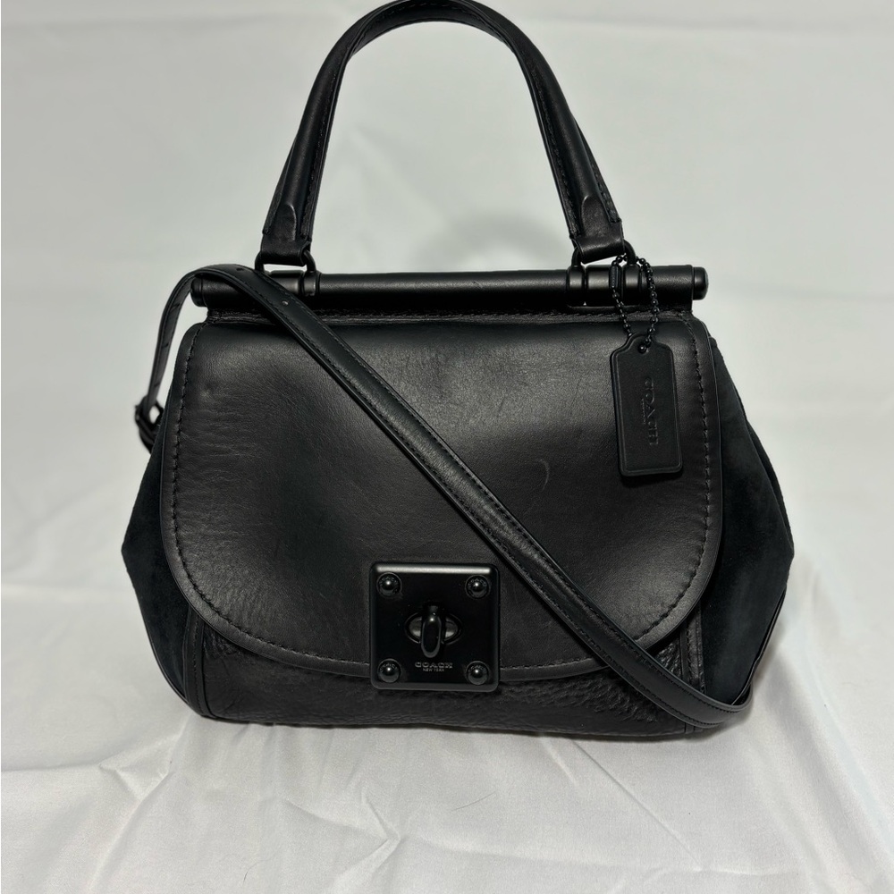 Coach Black Leather Satchel